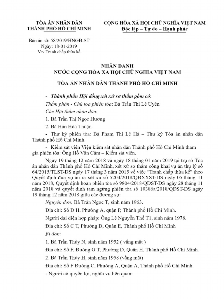 58 2019 HNGD-ST TPHCM | PDF