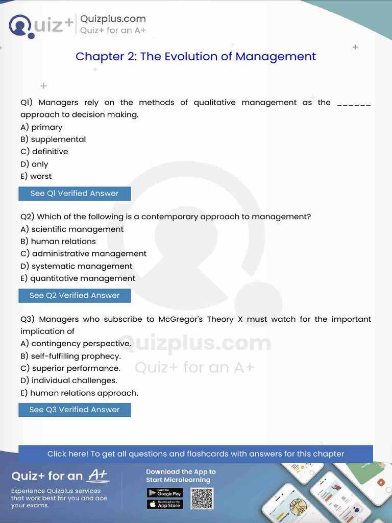 Managers Rely On The Methods of Qualitative Management As The Approach ...