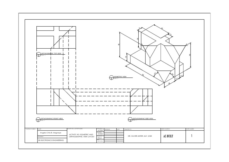 Autocad Activity2 Magnaye | PDF | Geometry | Euclidean Geometry