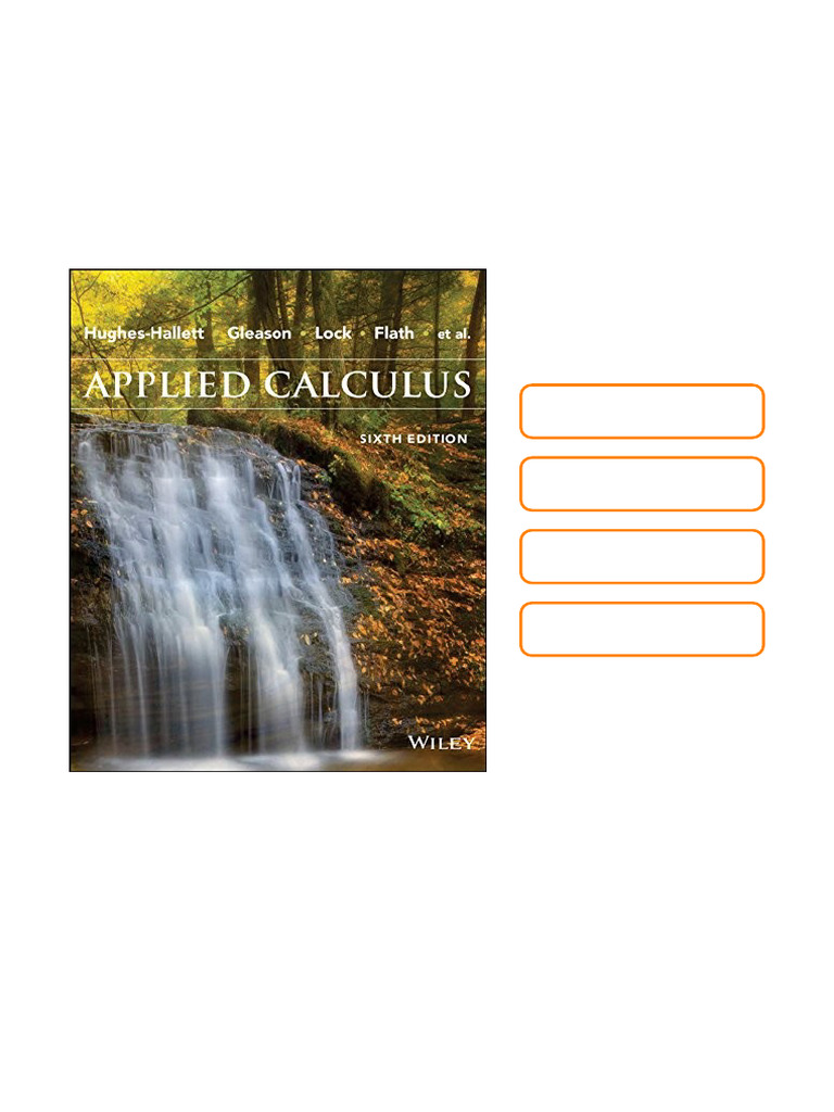 Applied Calculus, 6th Edition by Deborah PDF Format | PDF | Integral ...