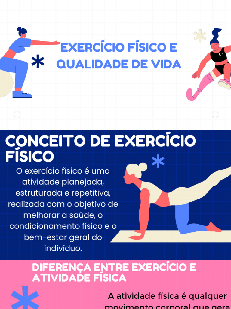 Blue and Pink Illustration Modern Exercise Presentation - PDF ...