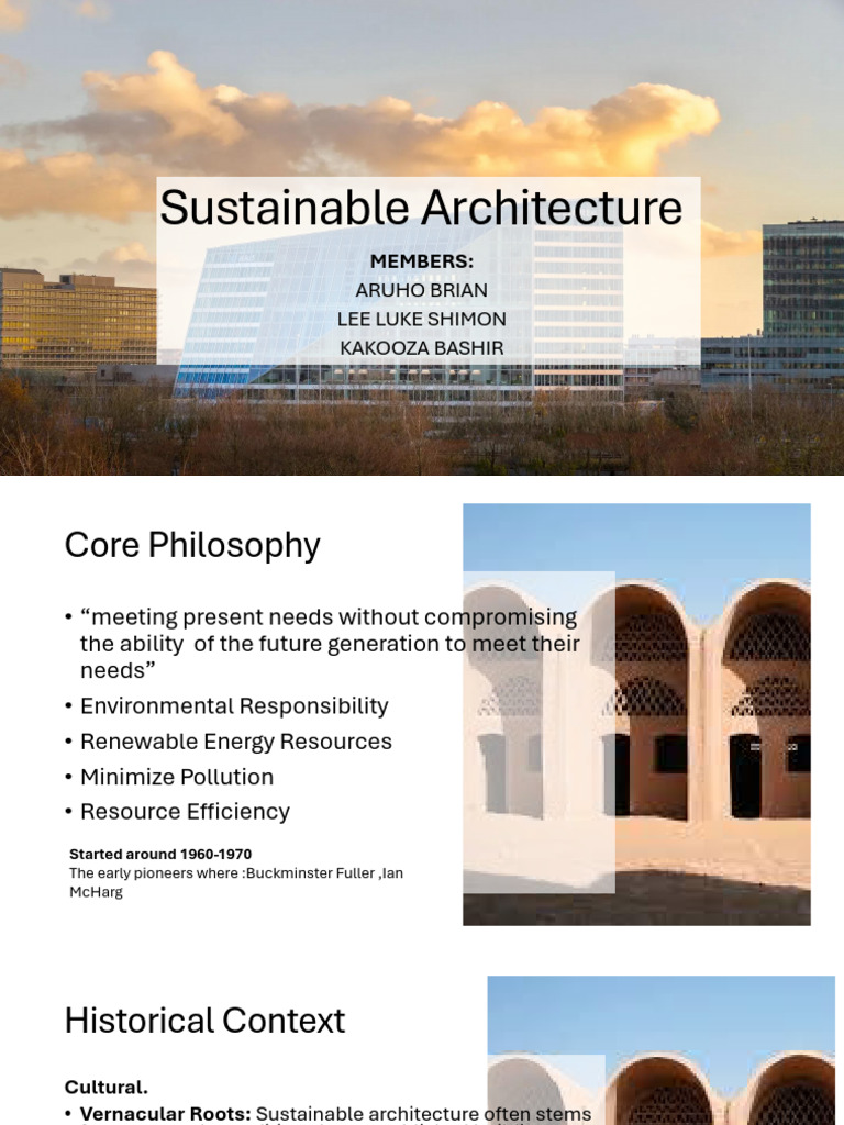 Sustainable Architecture | PDF | Sustainable Design | Sustainability