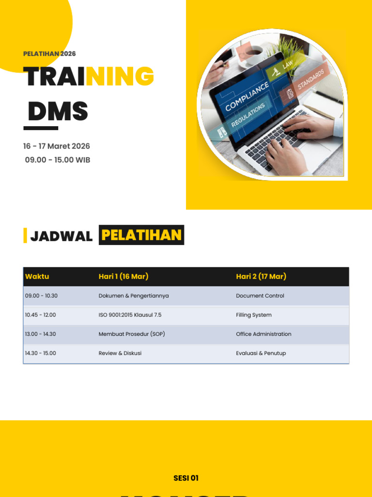 Training DMS - Sesi 1 | PDF