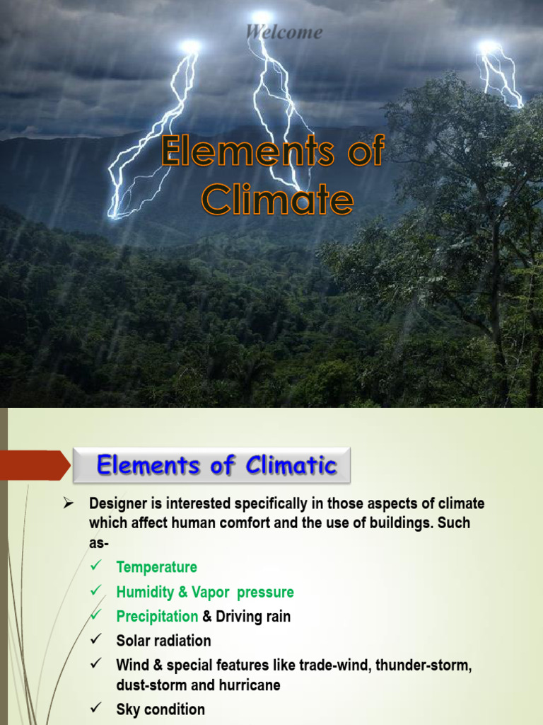 3.1 Elements of Climate | PDF