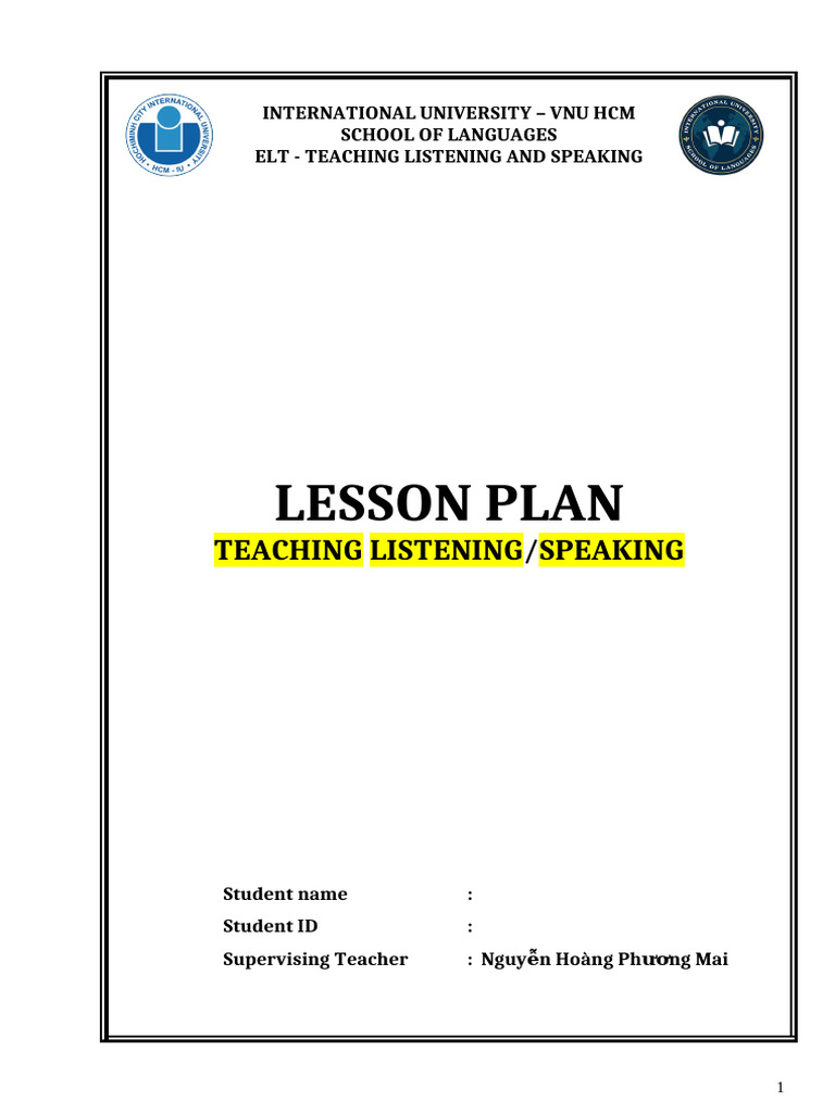 TLS - Lesson Plan Template 2025 | PDF