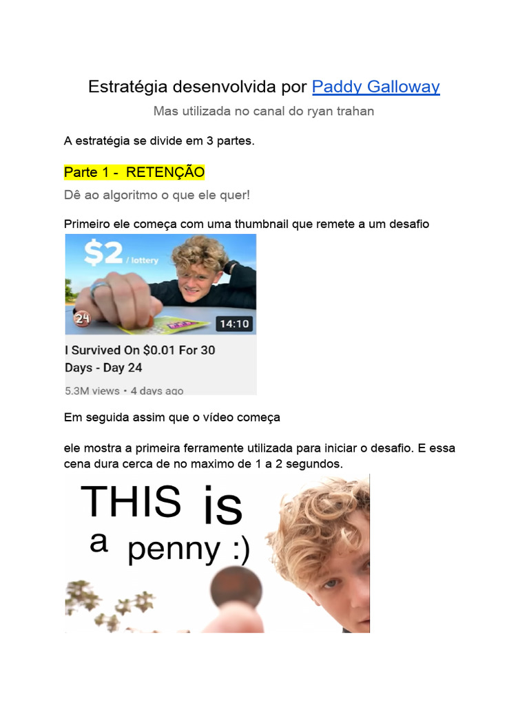 Estratégia para Crescer Canal No Youtube | PDF
