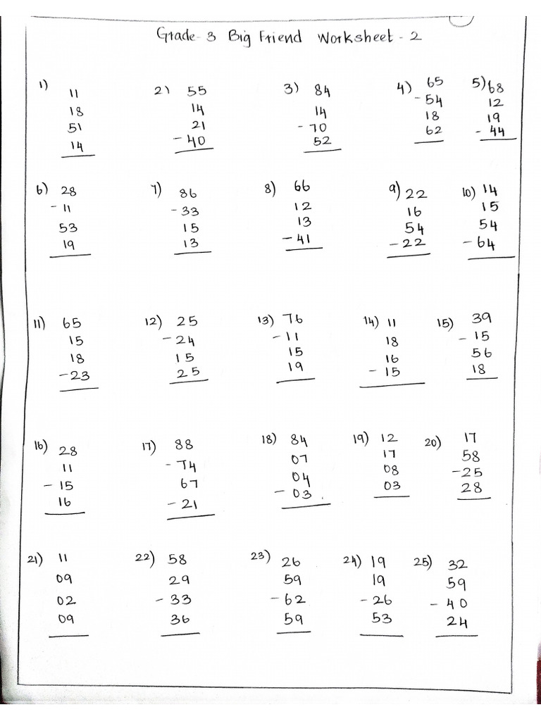 Grade 3 - Big Friends | PDF