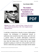 Godel's Foundations of Mathematics in Light of Philosophy