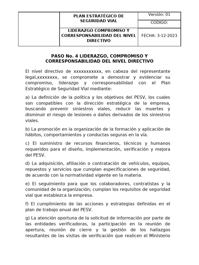 Anexo 4. Liderazgo, Compromiso y Correspon | PDF | Liderazgo ...