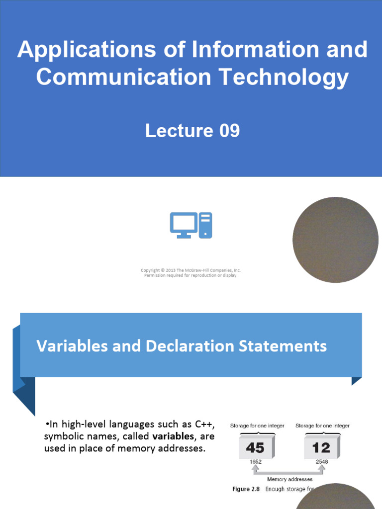 ICT Lec09 Assignment Operations and Format Manipulators (14-18) | PDF
