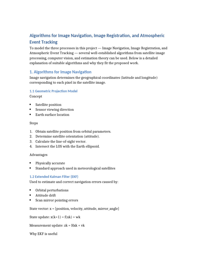 Navigation Registration Tracking Algorithms | PDF | Kalman Filter ...