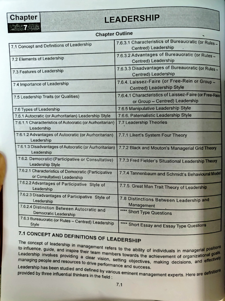 Leadership | PDF