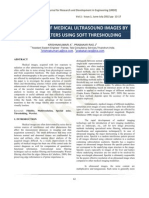 IJRDE - Despeckling of Medical Ultrasound Images by Wavelet Filters Using Soft Thresholding