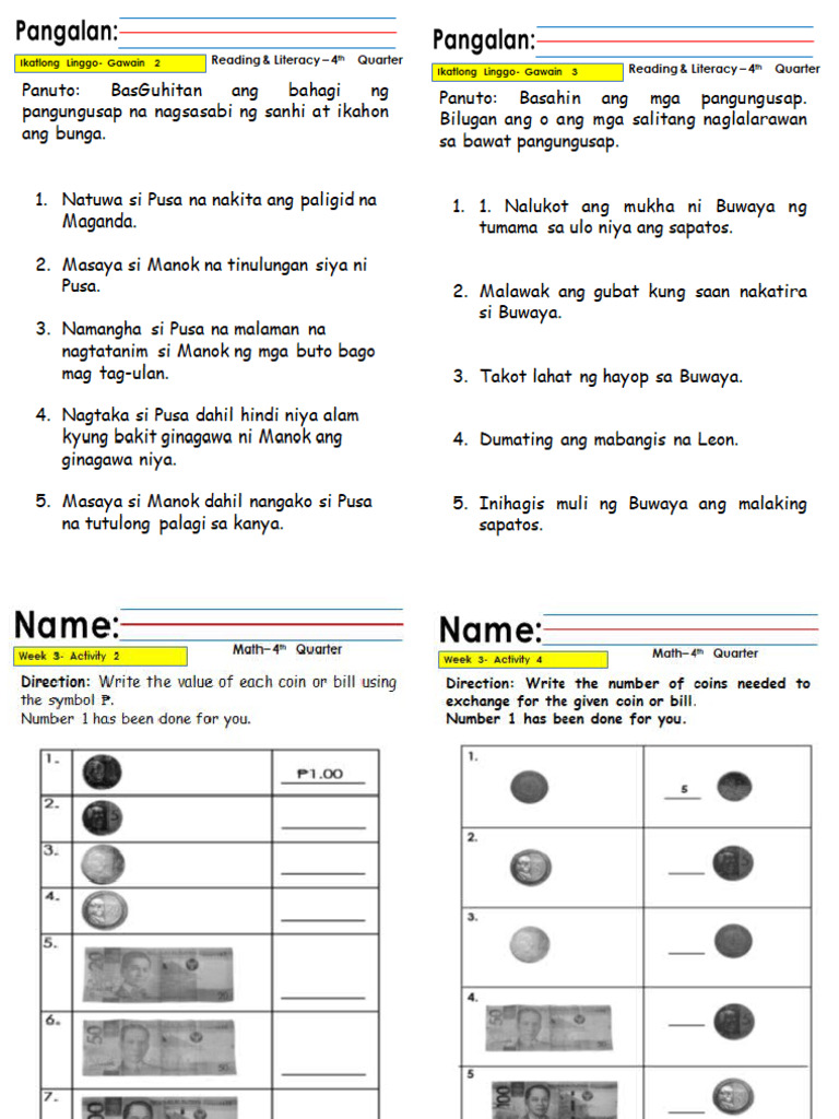 Activity Sheet | PDF