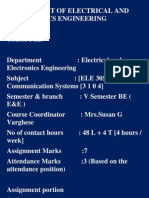 Ec Course Plan