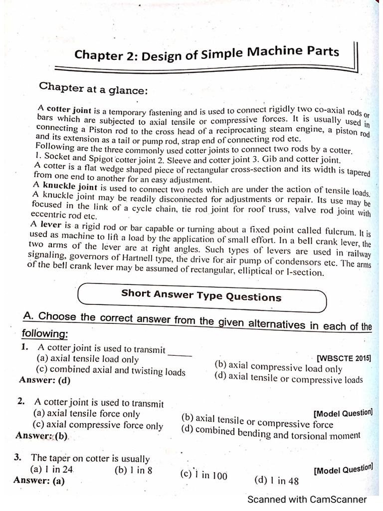2 - DM - Design of Simple Machine Parts | PDF