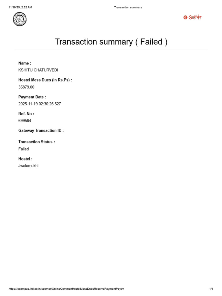 Transaction Summary | PDF