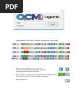 Manual de OCM Agente: Uso y Funciones | PDF | Botón (Computación ...