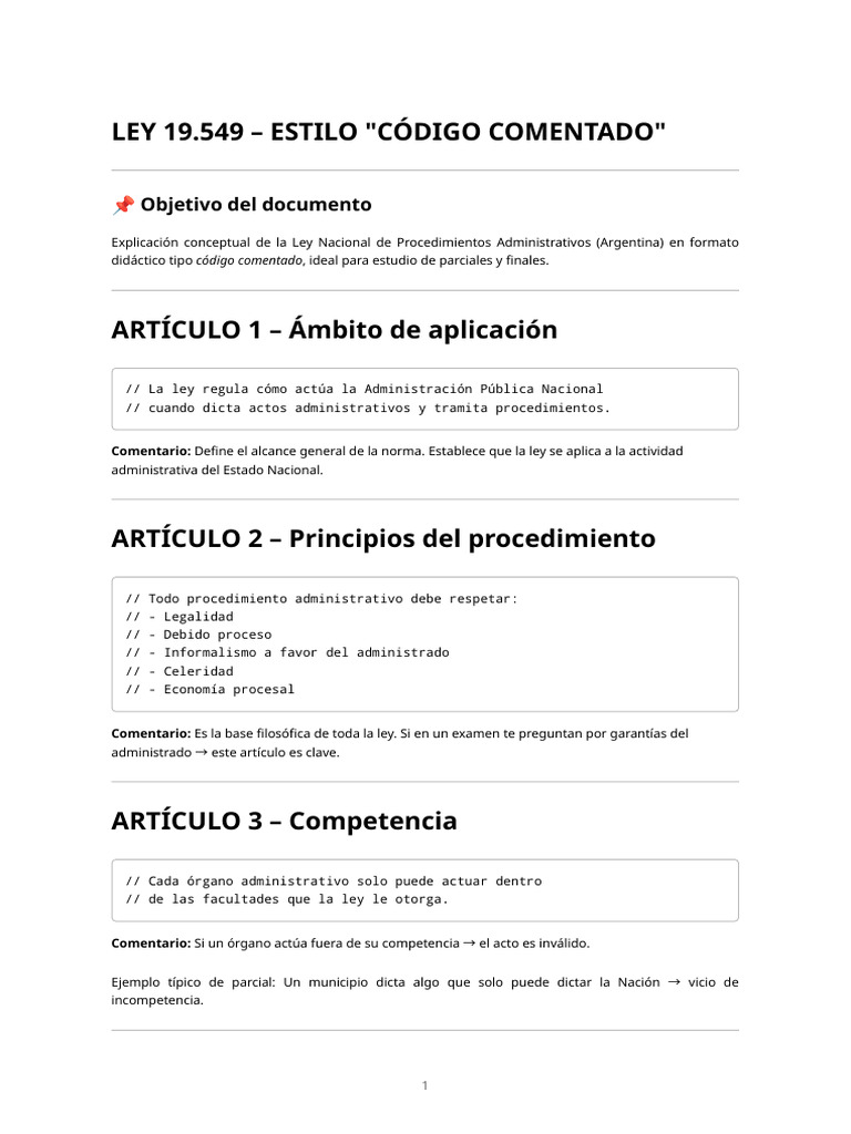 Ley 19549 Comentada | PDF | Justicia | Crimen y violencia