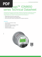 ION8650A Power Quality Meter Datasheet | PDF | Ac Power | Alternating ...