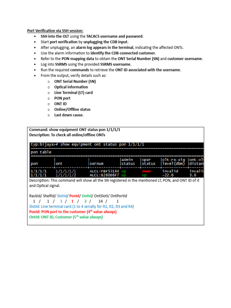 Port Verification via SSH | PDF