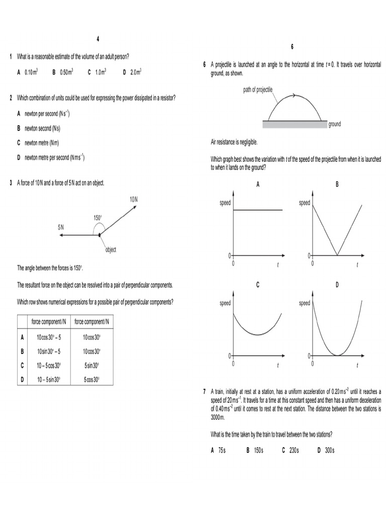 Physics Practice as | PDF