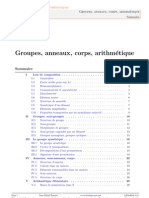 Groupes, Anneaux, Corps, Arithmétique