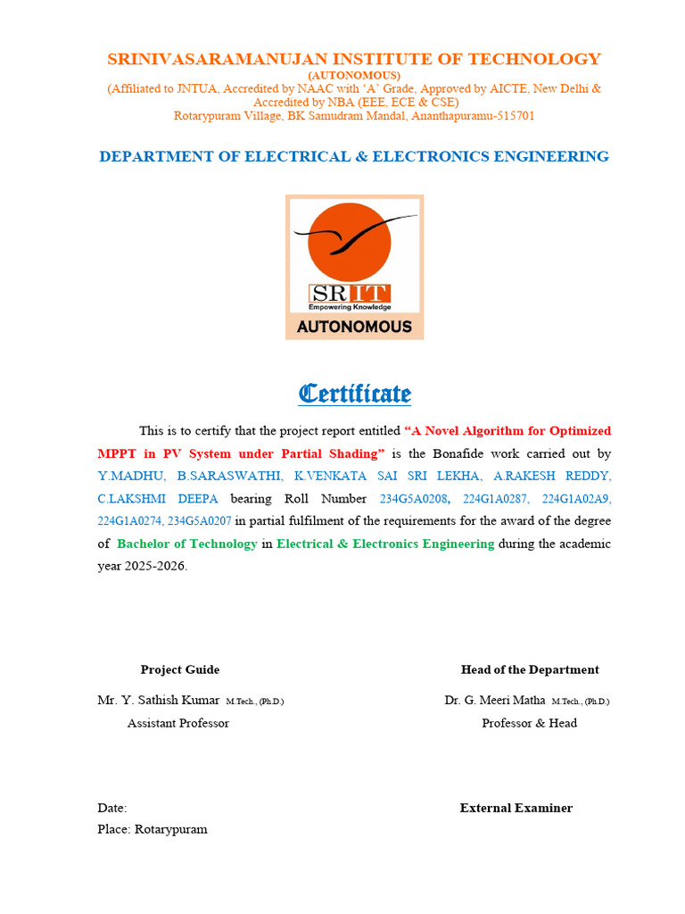Batch Bonafide Certificate | PDF