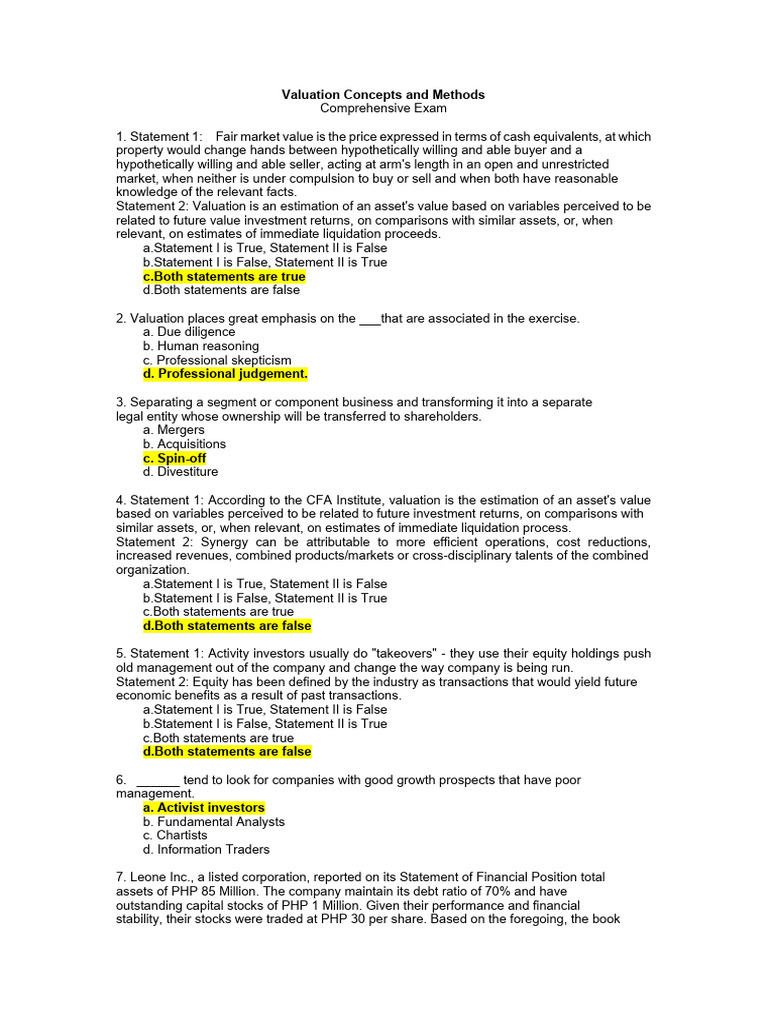 Acctg 14 - Valuation | PDF