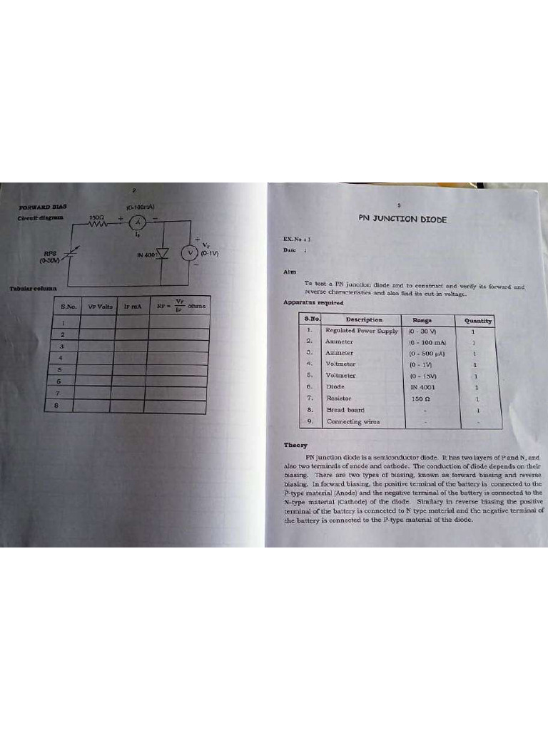 Edc 1 to 8 Experiments | PDF