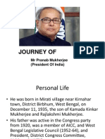 Journey Of: MR Pranab Mukherjee (President of India)