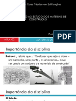 UNIPAC - Curso Técnico em Edificações: Introdução Ao Estudo Dos Materiais de Construção