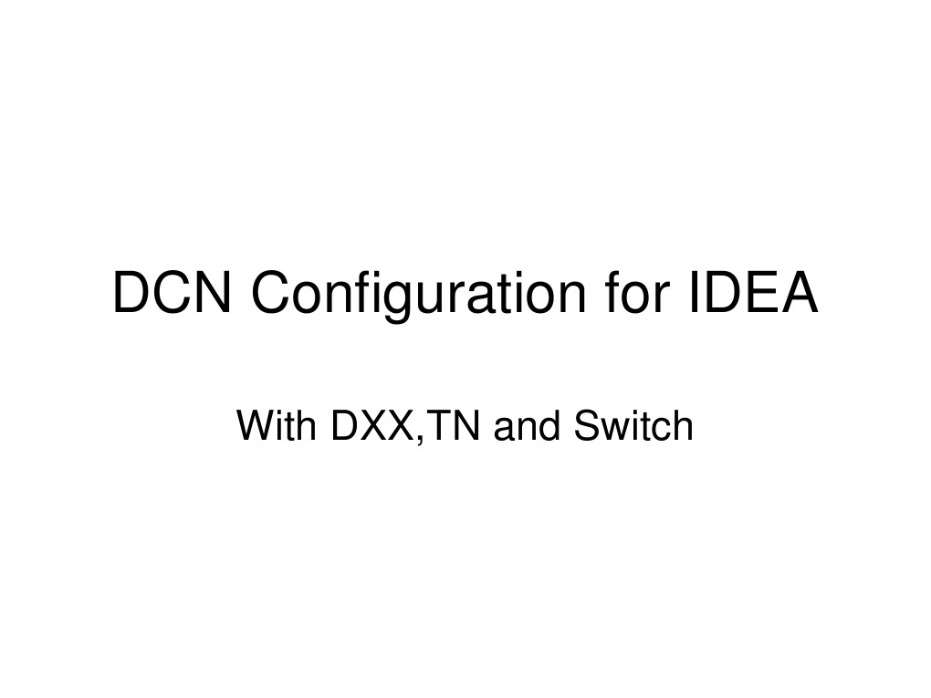 DCN Configuration For IP Routing | PDF