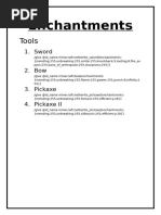 Efficiency 5 Enchantment in Minecraft | PDF