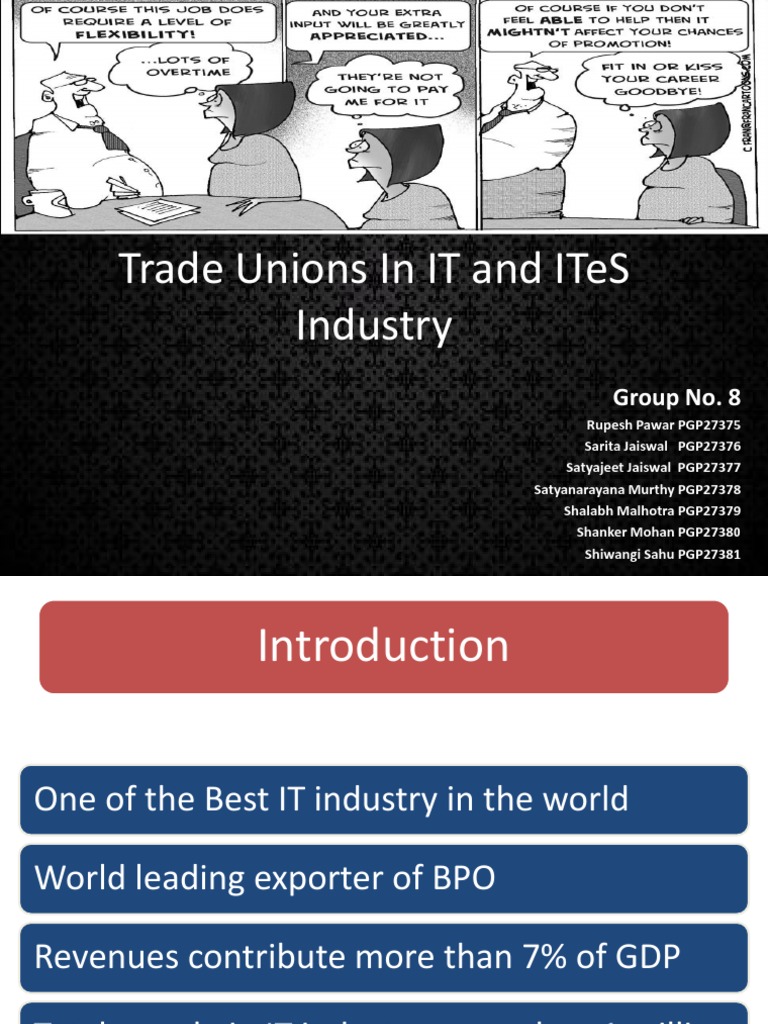 Trade Unions in IT and ITeS Industry | PDF | Business Process ...