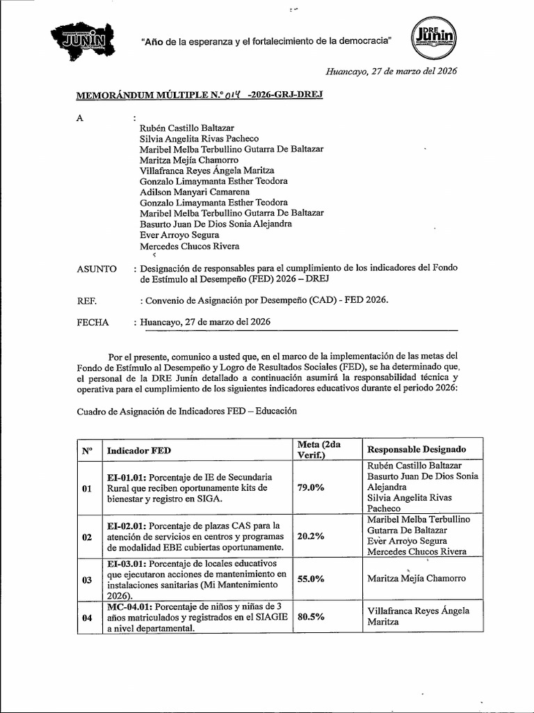 Memorandum Multiple N 014 2026 GRJ Drej | PDF