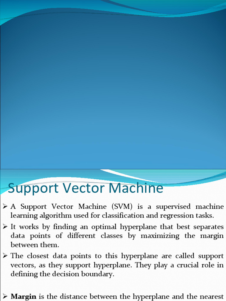 IML-Unit3 | PDF | Support Vector Machine | Statistical Classification