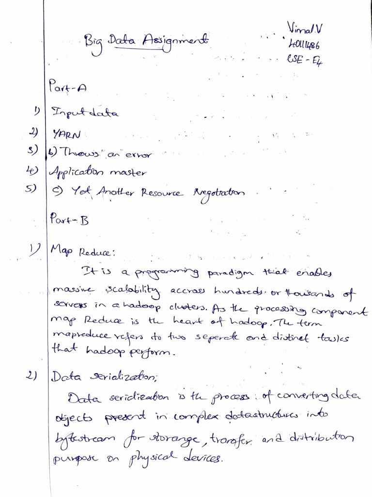 Vimal Big Data Assignment | PDF | Operating System Technology ...