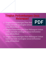 Tingkat Perkembangan Desa Malangsari