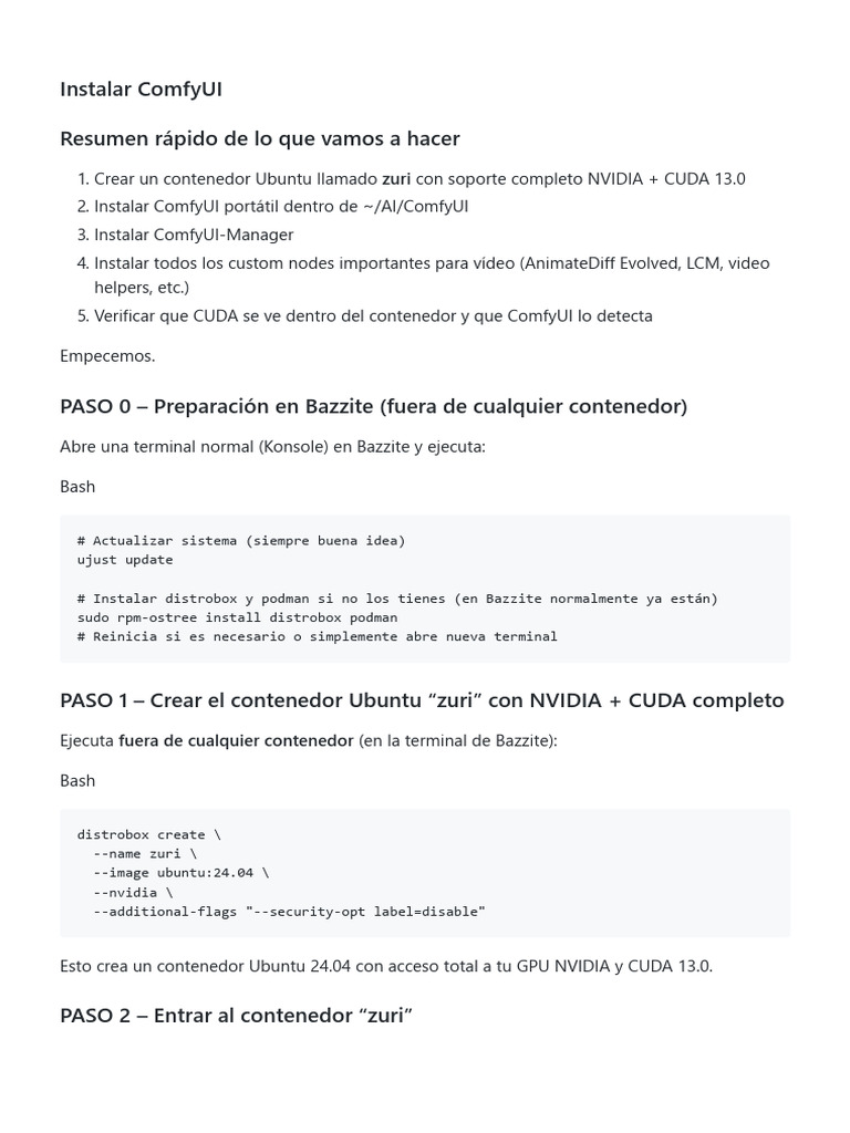 Instalar ComfyUI | PDF | Hardware de la computadora | Compatibles con ...