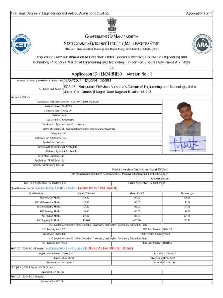 Cap Registration | PDF | Educational Stages | Qualifications
