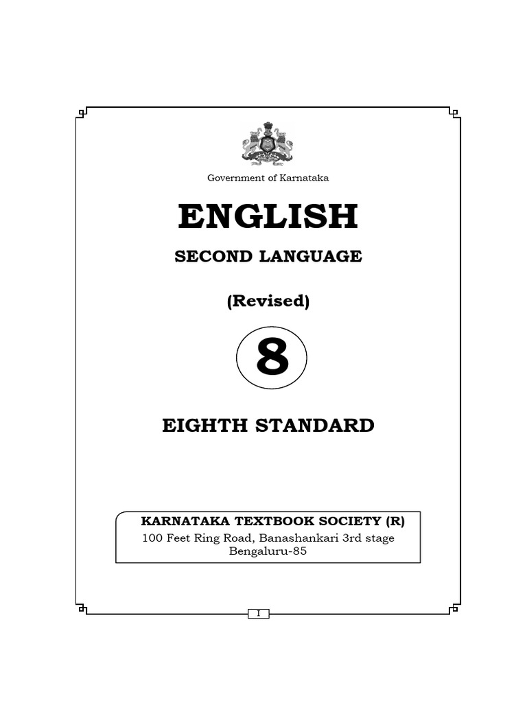 8th English Text Book | PDF | Reading Comprehension | Learning
