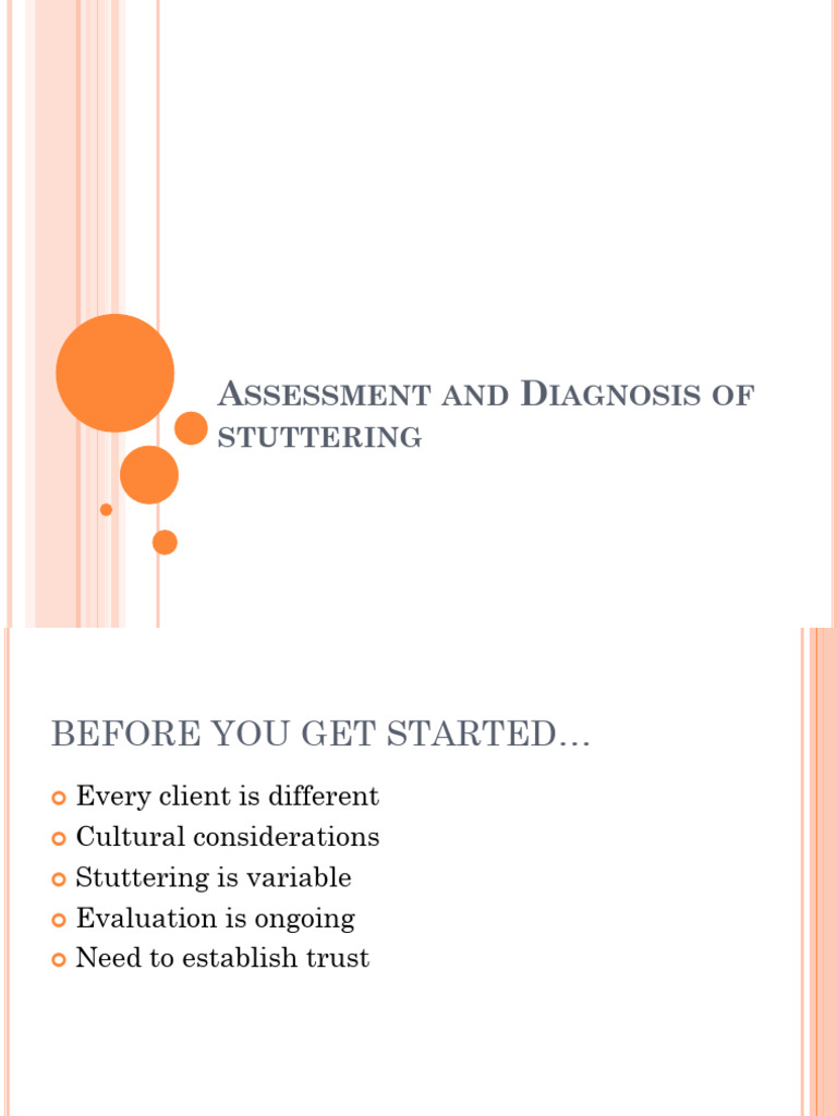 Fluency and Stuttering Assessments | PDF | Stuttering | Adolescence