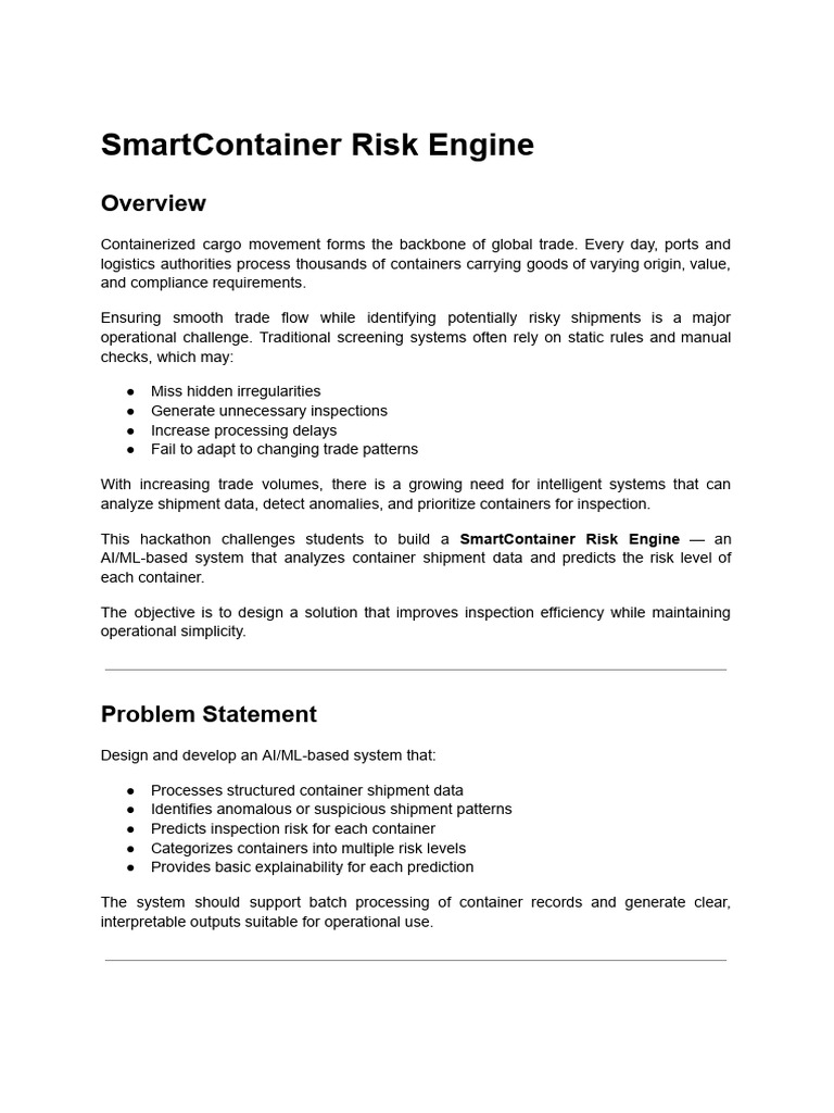 Problem Statement - InTECH - HackaMINeD-2026 | PDF | Artificial ...