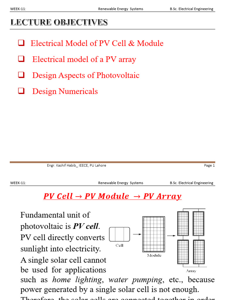 Solar PV Energy - 1 | PDF