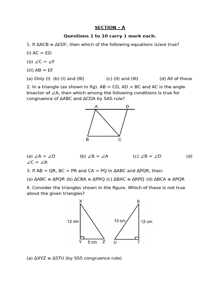 test 7 triangles | PDF