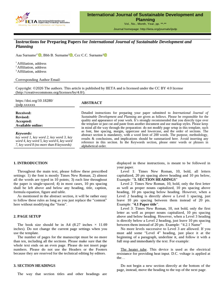 IJSDP Template | PDF