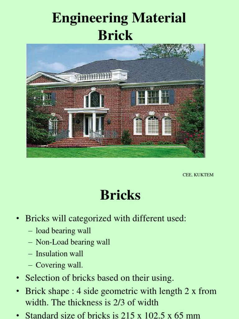 Brick Manufacturing and Applications | PDF | Brick | Mortar (Masonry)