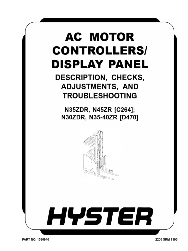 HYSTER AC Motor Controllers Display Panel PDF | PDF