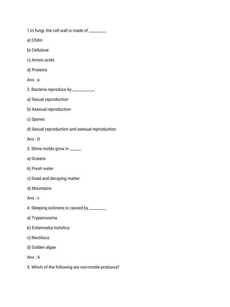 Science MCQ Questions English | PDF | Reproduction | Biology